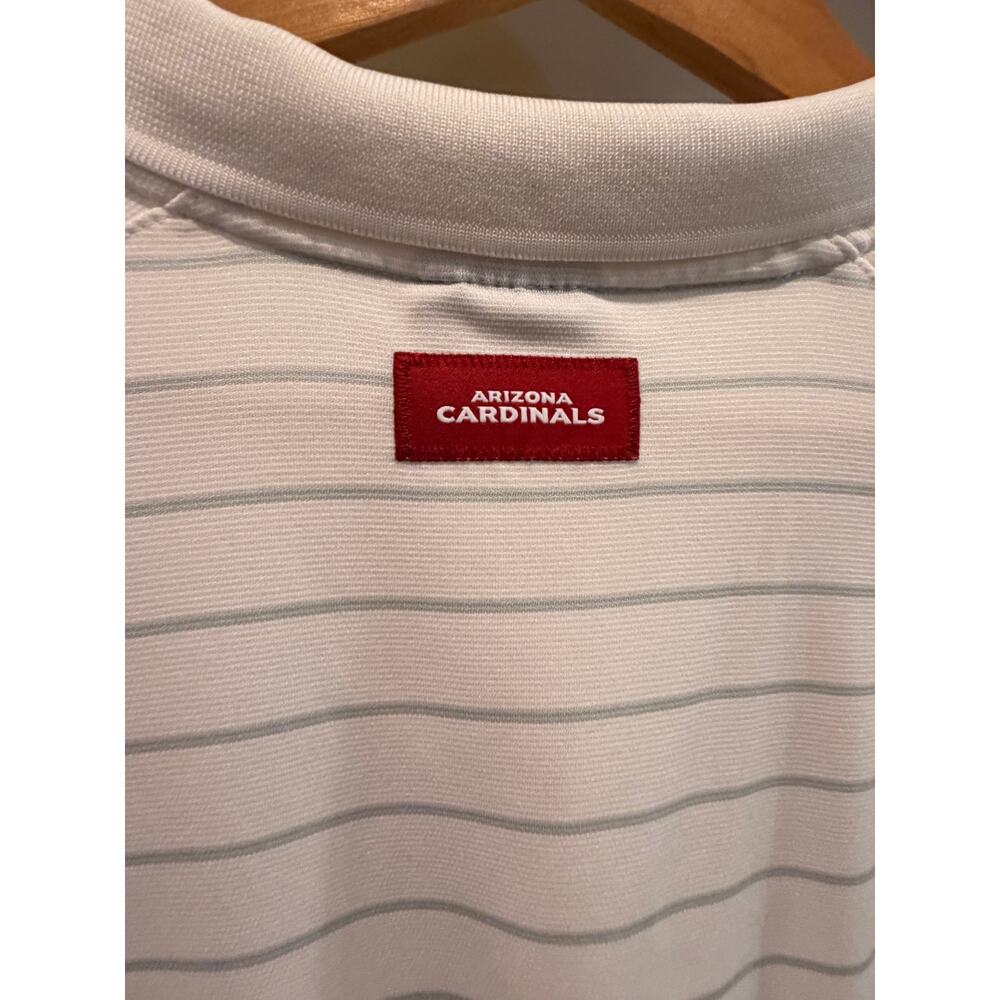 Nike Golf- White Striped Arizona Cardinals Polo- 3xl - Picture 5 of 7